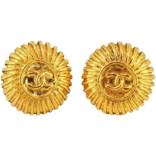 Pre-owned Metal earrings , female, Sizes: ONE SIZE - Chanel Vintage - Modalova