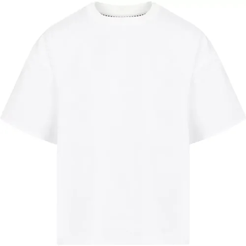 Doppellagiges Gestreiftes Baumwoll T-shirt , Damen, Größe: M - Bottega Veneta - Modalova