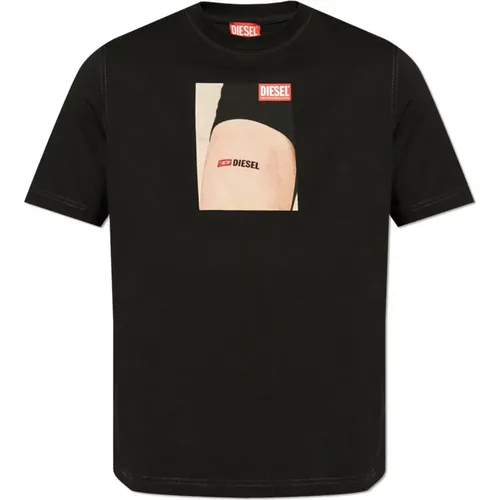 Bedrucktes T-Shirt , Herren, Größe: XL - Diesel - Modalova