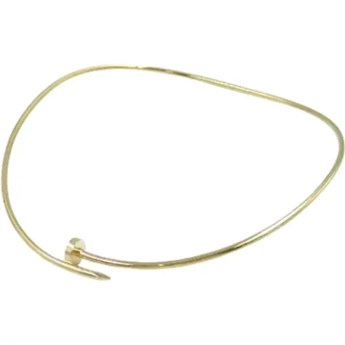 Pre-owned Gold necklaces , female, Sizes: ONE SIZE - Cartier Vintage - Modalova