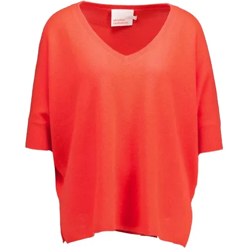 Soft Coral Loose Fit Sweater , female, Sizes: S - Absolut Cashmere - Modalova
