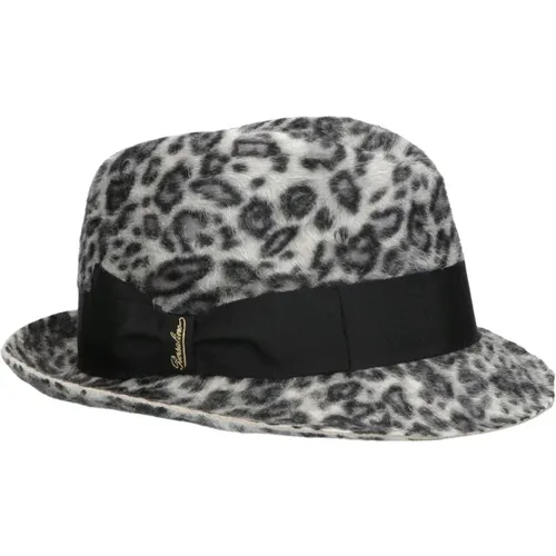 Leopard Print Trilby Hat Borsalino - Borsalino - Modalova