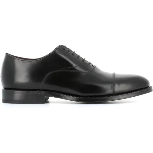 Schwarze Leder Oxford Schuhe , Herren, Größe: 42 1/2 EU - Green George - Modalova