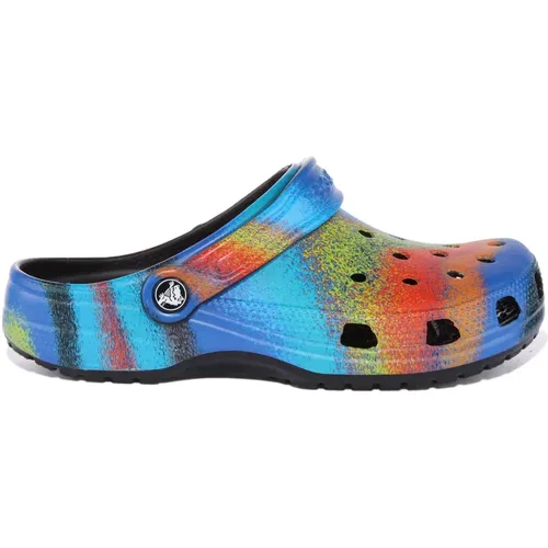 Colorful Spray Sandals Unisex Comfort , female, Sizes: 5 UK, 8 UK, 6 UK - Crocs - Modalova