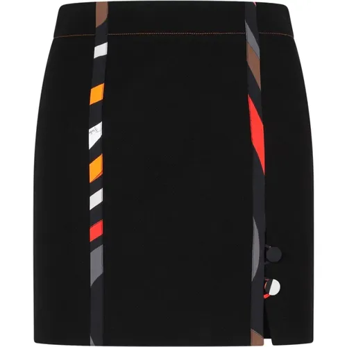 Cotton Skirt High Waist , female, Sizes: S - EMILIO PUCCI - Modalova