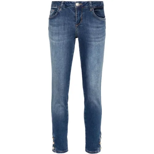 Blaue Indigo Skinny Jeans , Damen, Größe: W33 - Liu Jo - Modalova