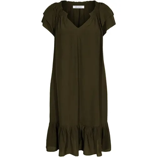 Sunrise Crop Dress Dark Army , female, Sizes: XL - Co'Couture - Modalova