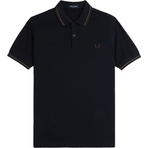 Blaue T-Shirts und Polos , Herren, Größe: L - Fred Perry - Modalova