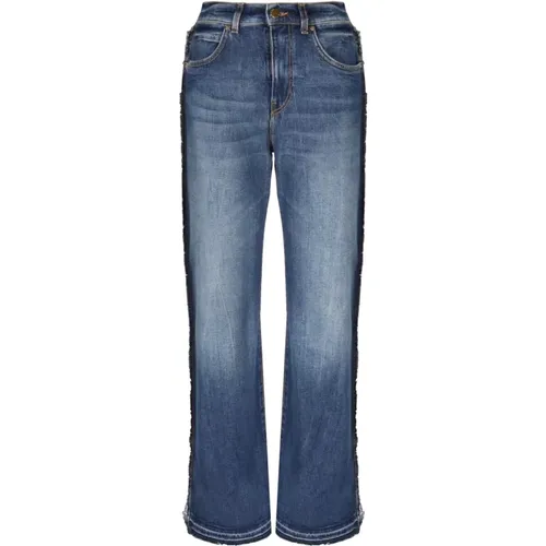 Comfort Denim Wide-Leg Jeans , female, Sizes: W25, W30, W26, W27, W28 - pinko - Modalova