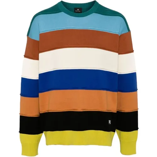 Striped Crewneck Sweater Multicolour , male, Sizes: M, 2XL, S, XL - PS By Paul Smith - Modalova