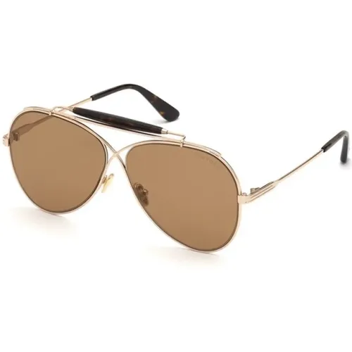 Rosa Gestell Sonnenbrille Tom Ford - Tom Ford - Modalova