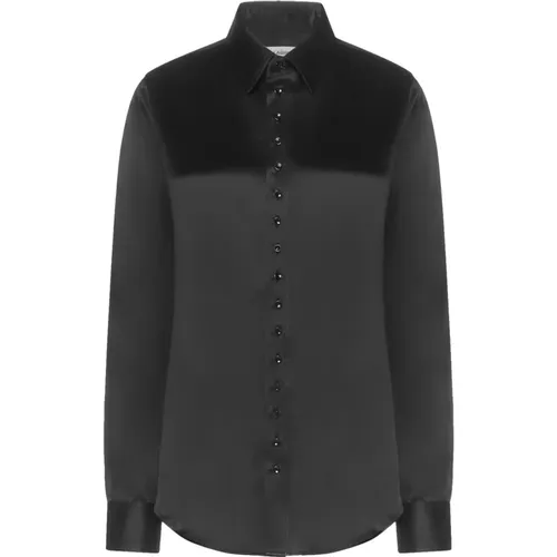 Silk Shirt, , female, Sizes: XL - Saint Laurent - Modalova