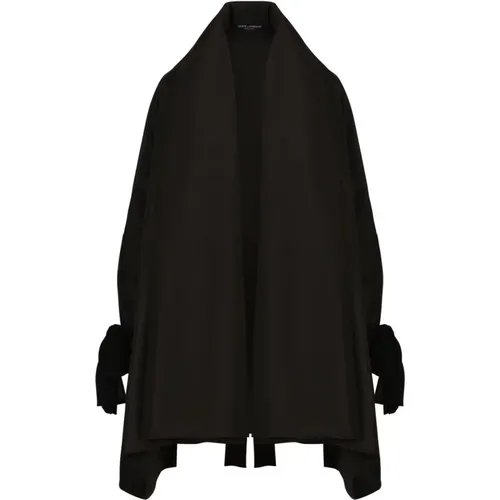 Silk Parka Jacket for Women , female, Sizes: XS - Dolce & Gabbana - Modalova