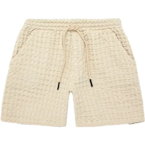 Waffelstruktur Shorts , Herren, Größe: XL - OAS - Modalova