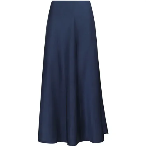 Elegant Midnight Satin Skirt , female, Sizes: M - NEO NOIR - Modalova