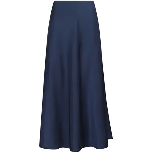 Elegant Midnight Satin Skirt , female, Sizes: M, S - NEO NOIR - Modalova