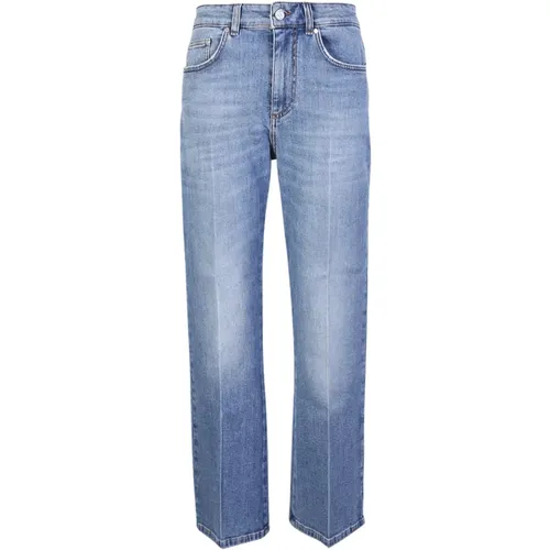 Vintage Blaue Crop Flare Jeans - Stella Mccartney - Modalova