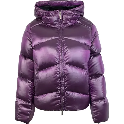 Lila Steppjacke , Damen, Größe: L - K-way - Modalova