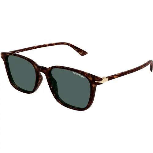 Sunglasses Mb0338S Color 002 , male, Sizes: 52 MM - Montblanc - Modalova