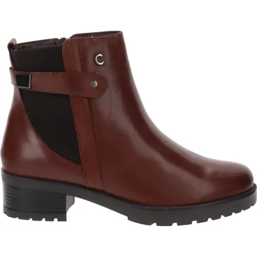 Leder Stiefeletten für Winterkomfort , Damen, Größe: 37 EU - Cinzia Soft - Modalova