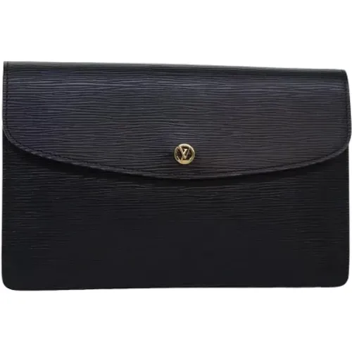 Pre-owned Leather clutches , female, Sizes: ONE SIZE - Louis Vuitton Vintage - Modalova