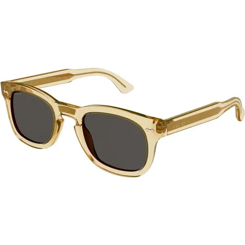 Transparent /Grey Sunglasses , unisex, Sizes: 49 MM - Gucci - Modalova