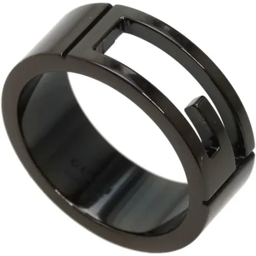 Gebrauchter schwarzer Metall-Gucci-Ring - Gucci Vintage - Modalova