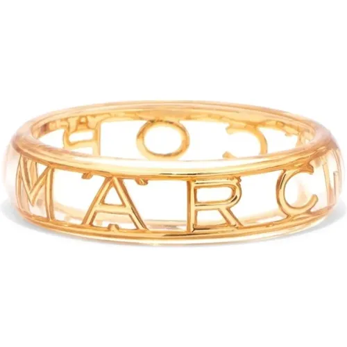 Golden Monogram Logo Bracelet , female, Sizes: ONE SIZE - Marc Jacobs - Modalova