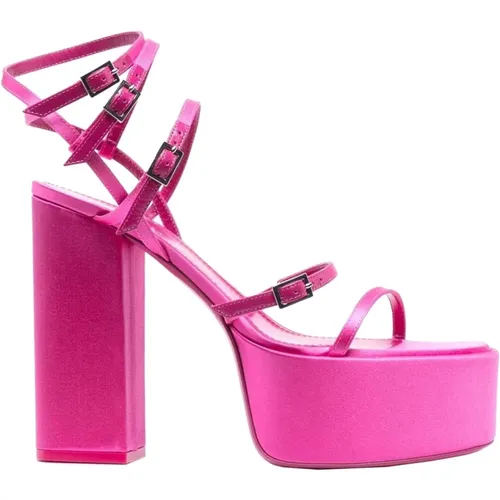 Flamingo Platform Sandals , female, Sizes: 8 UK - Paris Texas - Modalova