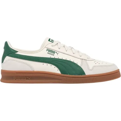 Hochwertige Leder Indoor Sneakers , Herren, Größe: 40 1/2 EU - Puma - Modalova