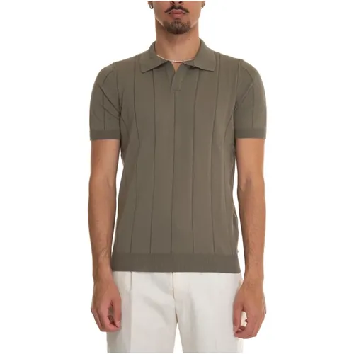 Elastic Waist Jersey Polo Shirt , male, Sizes: 3XL - Gran Sasso - Modalova