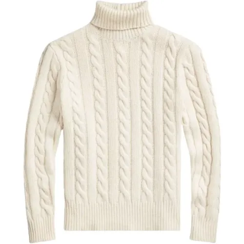 Chunky Strick Rollkragen Wolle Kaschmir Pullover , Herren, Größe: S - Polo Ralph Lauren - Modalova