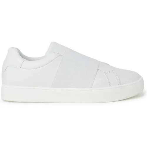 Leather Slip-On Sneakers , female, Sizes: 8 UK - Calvin Klein - Modalova