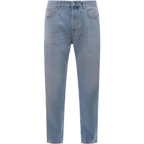 Cotton Jeans with Logo Patch , male, Sizes: W30 - Valentino - Modalova