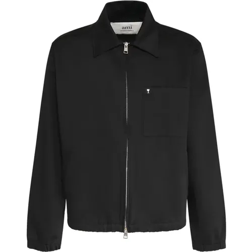 Ami de Coeur Cotton Jacket , male, Sizes: XL - Ami Paris - Modalova