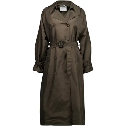 Stilvolle Grüne Trenchcoat für Damen , Damen, Größe: XS - Co'Couture - Modalova