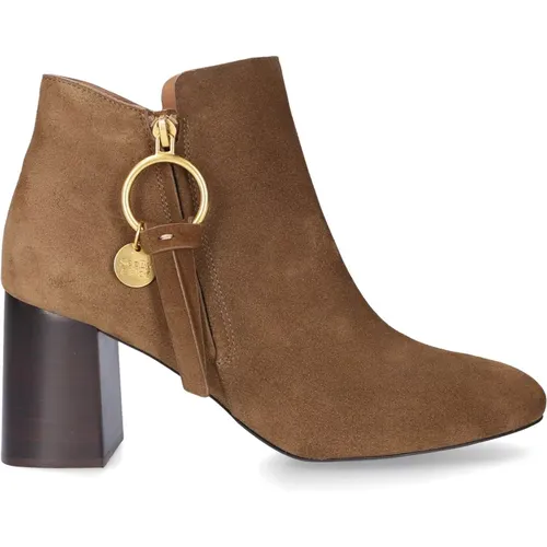 Sb341 Suede Ankle Boots , female, Sizes: 6 UK - See by Chloé - Modalova