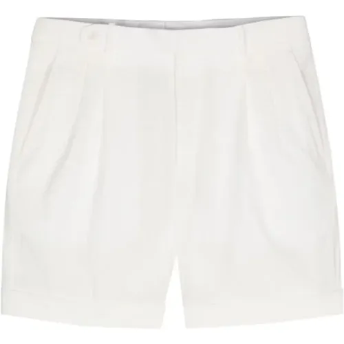 Weiße Seersucker Chino Shorts - Brioni - Modalova
