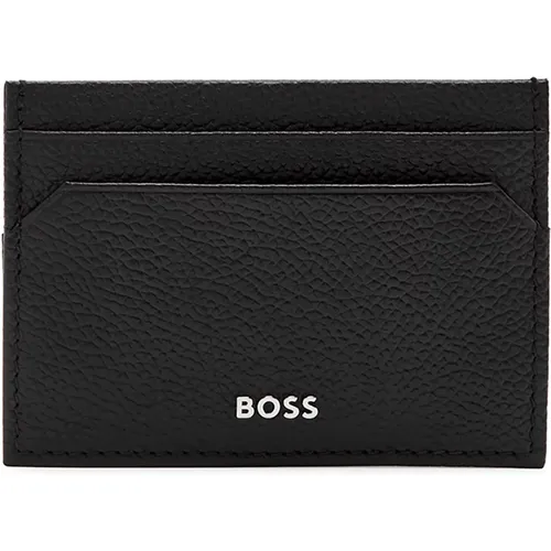 Highway Card Holder in Leather , male, Sizes: ONE SIZE - Boss - Modalova