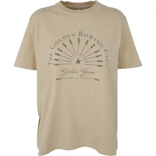 Ruderverein Journey T-Shirt , Damen, Größe: M - Golden Goose - Modalova