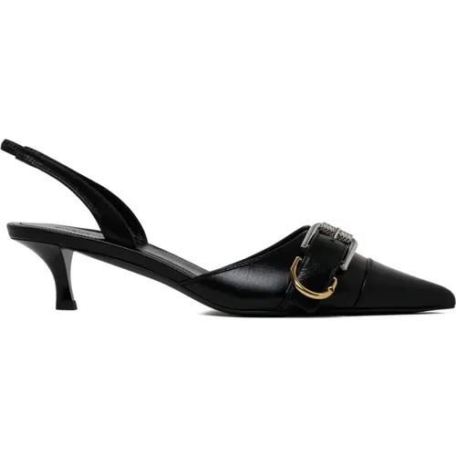 Schwarze Slingback-Pumps mit Metallschnalle , Damen, Größe: 36 EU - Givenchy - Modalova