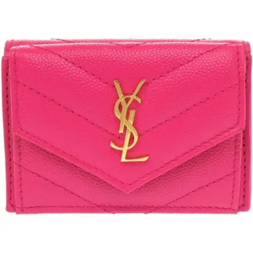 Pre-owned Leather wallets , female, Sizes: ONE SIZE - Yves Saint Laurent Vintage - Modalova