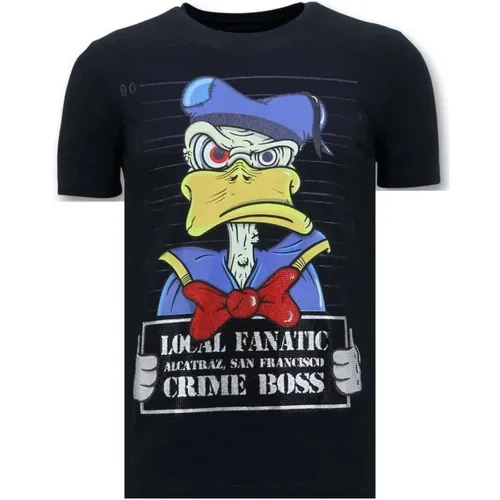 Exklusives Herren T-Shirt - Alcatraz Häftling - 11-6385B , Herren, Größe: XL - Local Fanatic - Modalova