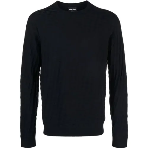 Elegant Men's Sweatshirt , male, Sizes: XL, 3XL, 4XL - Giorgio Armani - Modalova