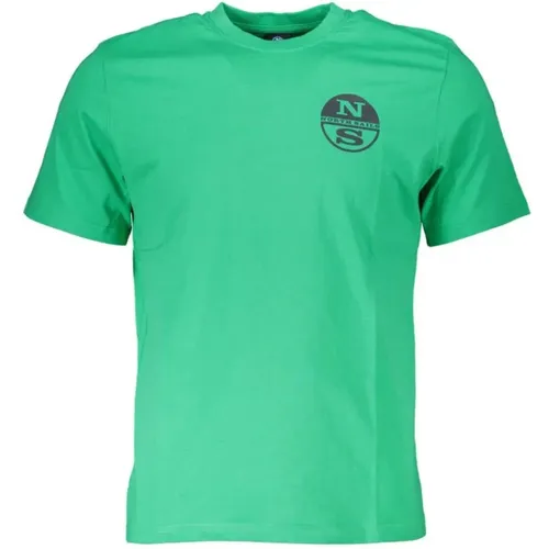 Druck Logo Rundhals T-Shirt - North Sails - Modalova