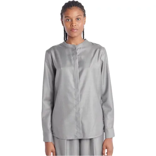 Wool Silk Shirt , female, Sizes: M - Nine In The Morning - Modalova