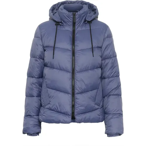 Steppjacke Blau Indigo , Damen, Größe: L - Kaffe - Modalova