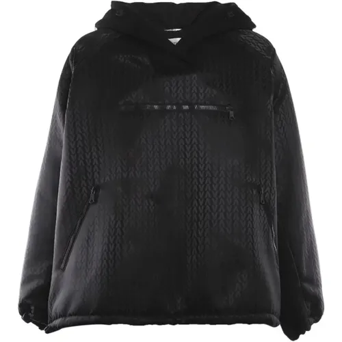 Logo Hooded Jacket with Vlogo Detail , male, Sizes: L, M, S - Valentino - Modalova