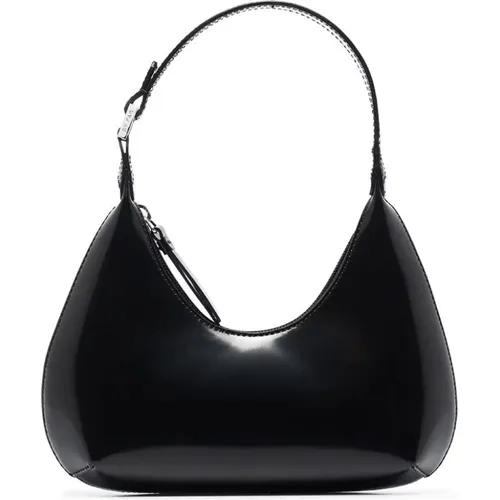 Semi Patent Leather Shoulder Bag , female, Sizes: ONE SIZE - By FAR - Modalova