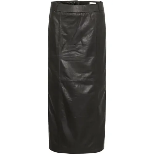Classic Leather Pencil Skirt , female, Sizes: 3XL - My Essential Wardrobe - Modalova
